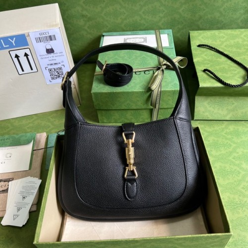 Gucci Jackie 1961 Leren minitas 675799 zwart