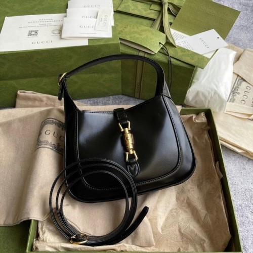 Gucci Jackie 1961 mini hobo tas 637091 zwart