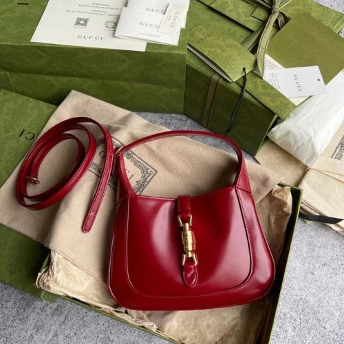 Gucci Jackie 1961 mini hobo tas 637091 rood