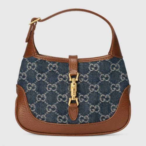 Gucci Jackie 1961 mini schoudertas 637092 Donkerblauw