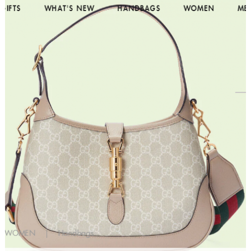 Gucci Jackie 1961 kleine GG schoudertas 678843 Beige
