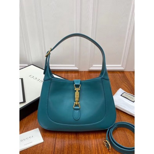 Gucci Jackie 1961 kleine hobo tas 636709 turkoois