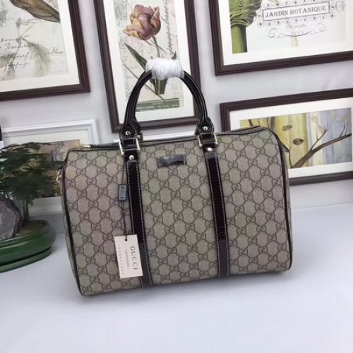 Gucci Joy Boston Tas GG Canvas 193603 Bruin