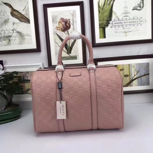 Gucci Joy Boston tas handtekening leer 193603 roze
