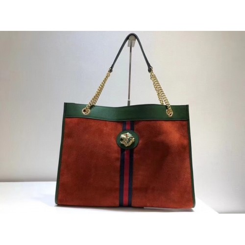 Gucci Grote draagtas met tijgerkop 537219 rood