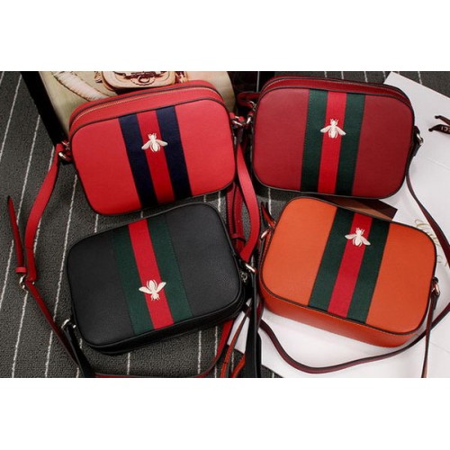 Gucci lederen schoudertas 412008