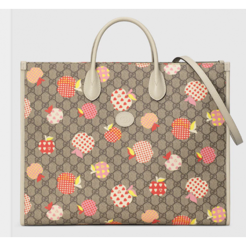 Gucci Les Pommes grote draagtas 659980 Wit