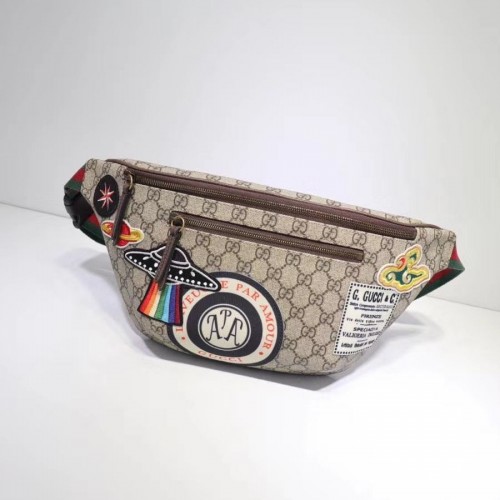 Gucci Night Courrier soft GG Supreme Original Qaility heuptas 529711 bruin
