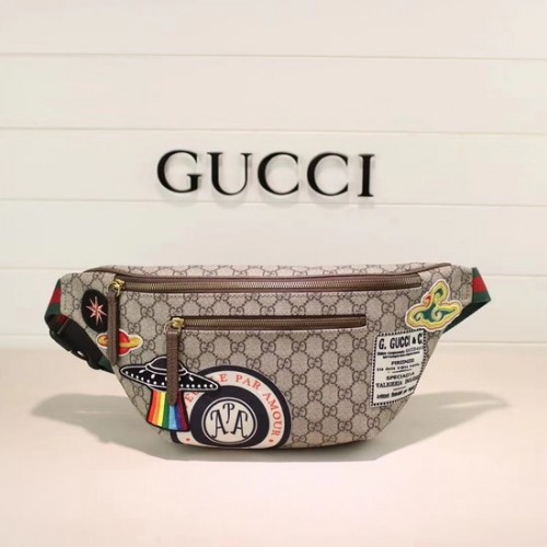 Gucci Night Courrier zachte GG Supreme heuptas 529711 bruin