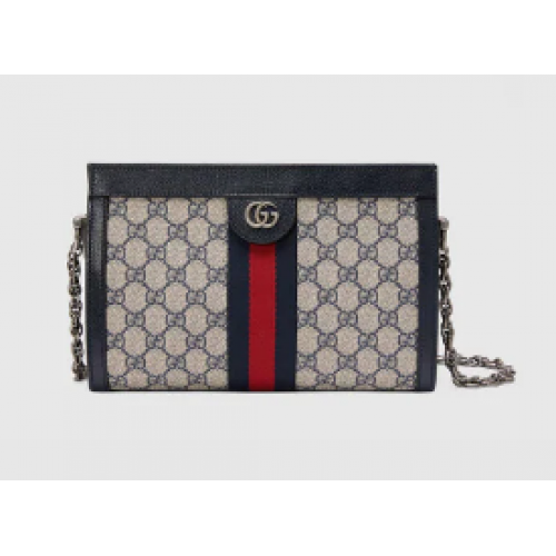 Gucci Ophidia GG kleine schoudertas 503877 blauw