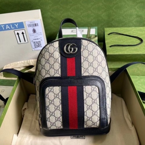 Gucci Ophidia GG Supreme rugzak 685769 blauw