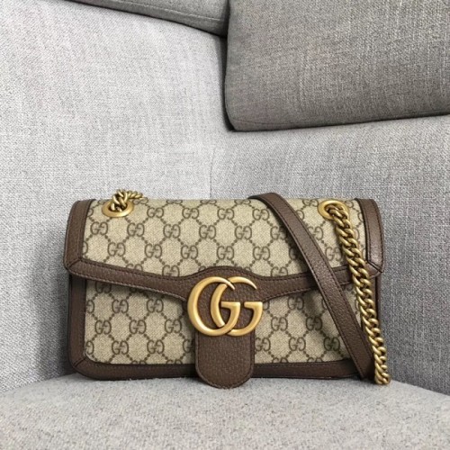 Gucci Ophidia GG Supreme kleine schoudertas 443497 bruin