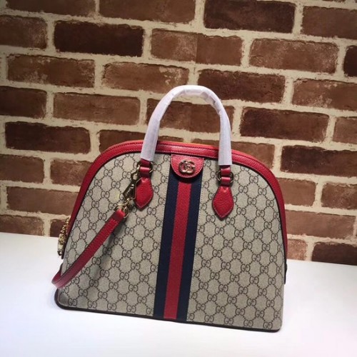 Gucci Ophidia GG medium handtas 524533 rood