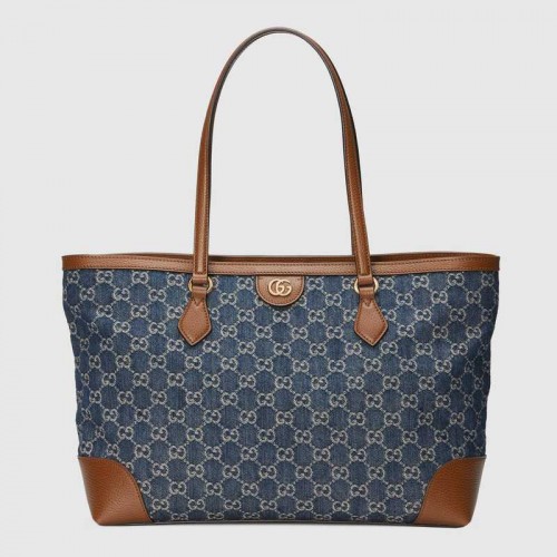 Gucci Ophidia GG medium draagtas 631685 Donkerblauw