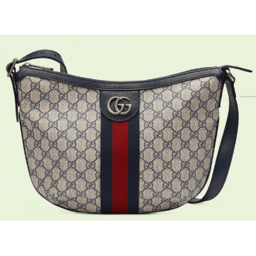 Gucci Ophidia GG kleine schoudertas 598125 Blauw