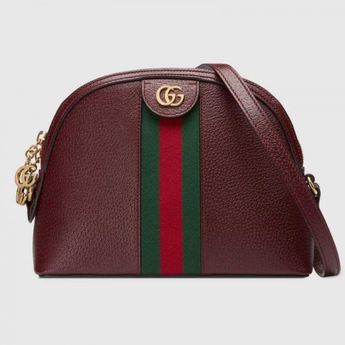 Gucci Ophidia kleine schoudertas 499621 bordeaux