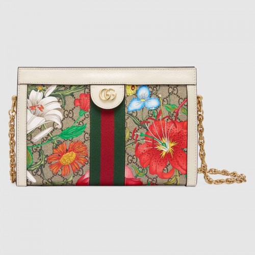 Gucci Ophidia kleine schoudertas 503877 wit