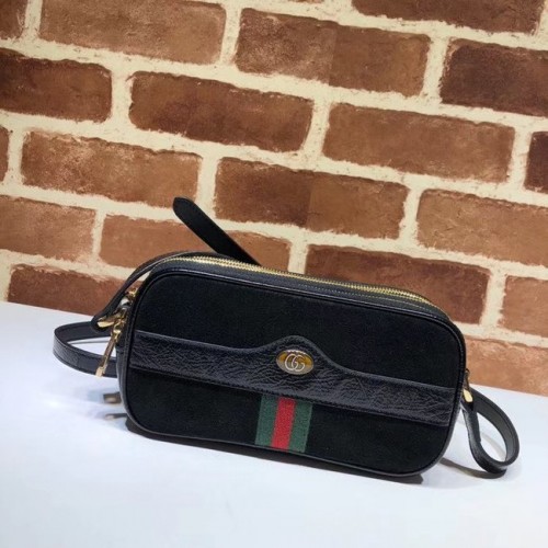 Gucci Ophidia mini GG tas 546597 zwart fluweel