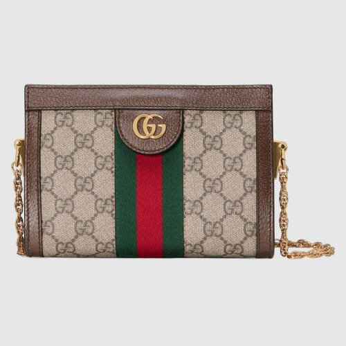 Gucci Ophidia mini schoudertas 602676 bruin