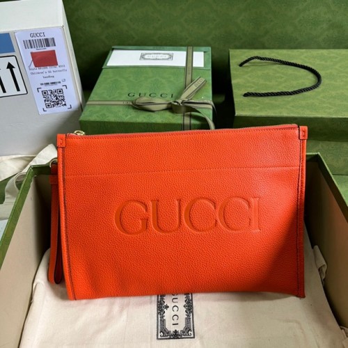 Gucci Ophidia etui leer 681200 oranje