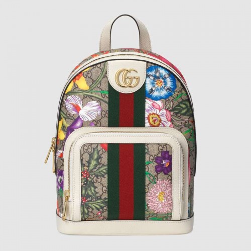 Gucci Ophidia serie GG flower kleine rugzak 547965 wit