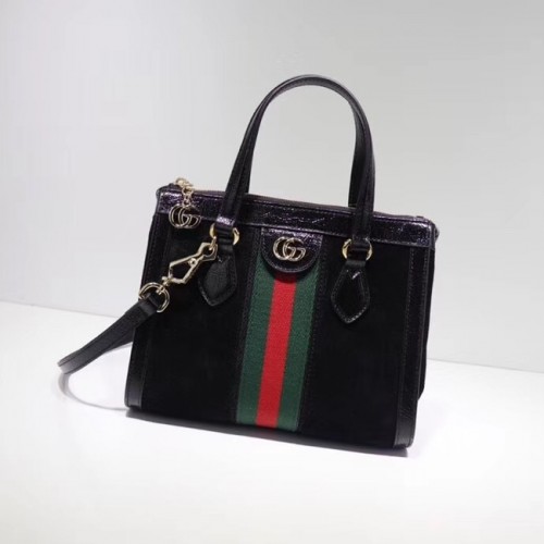 Gucci Ophidia kleine GG draagtas 547551 Zwart suède