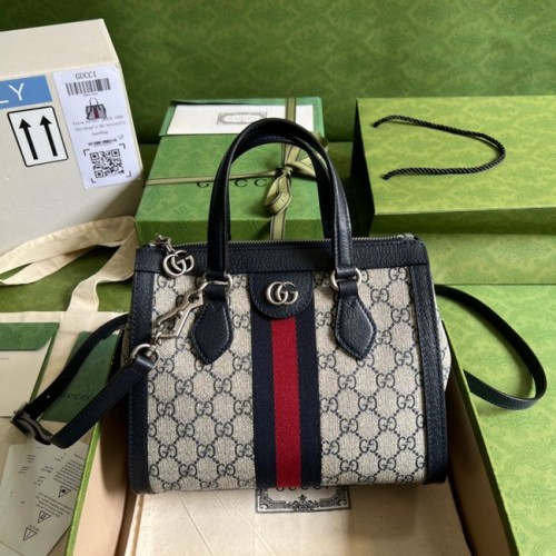 Gucci Ophidia kleine GG draagtas 547551 blauw