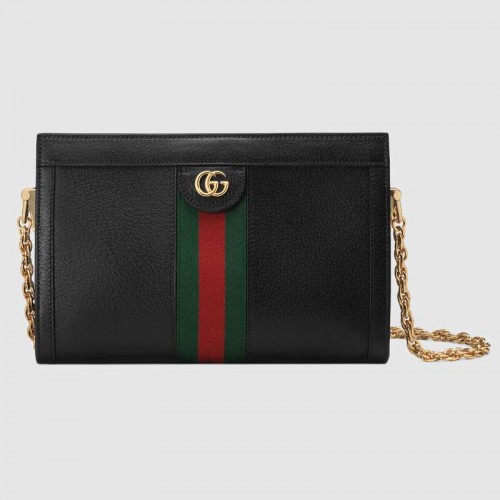Gucci Ophidia kleine schoudertas 503877 zwart