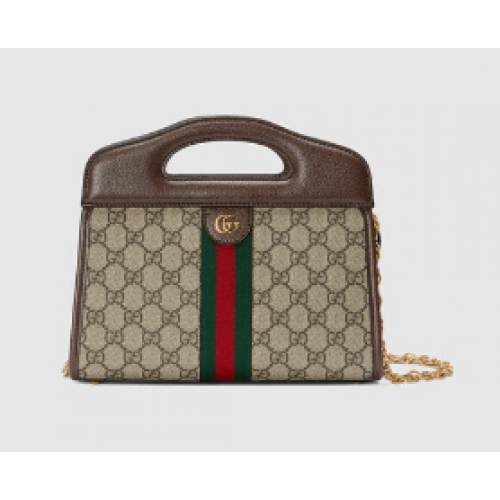 Gucci Ophidia kleine tas met Web 693724 bruin