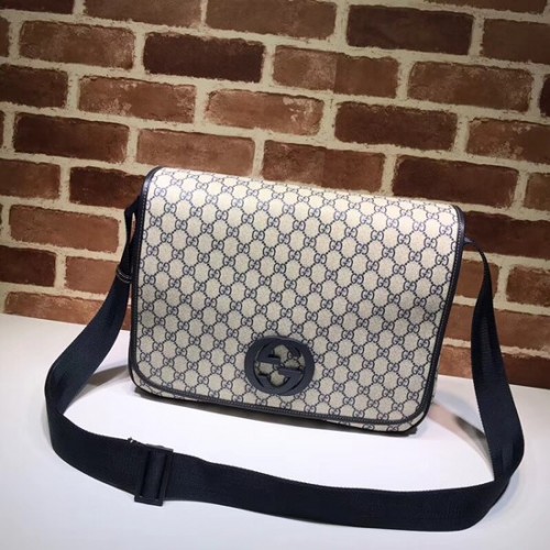 Gucci PVC GG Canvas Messenger Bag 222291 blauw