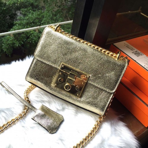 Gucci hangslot nieuwe schoudertassen 409487 goud