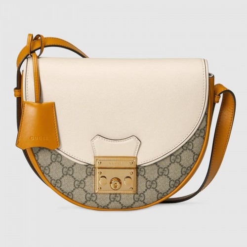Gucci Hangslot kleine schoudertas 644524 wit