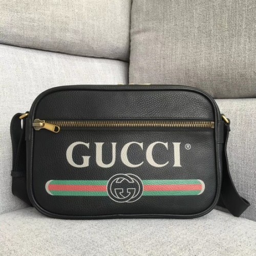 Gucci Print schoudertas 523589 zwart