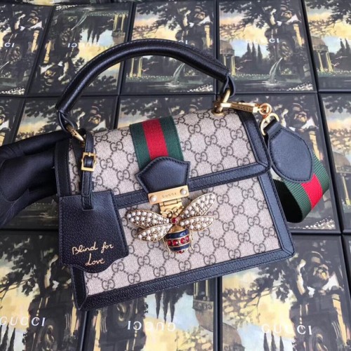 Gucci Queen Margaret GG kleine handtas 476541 zwart