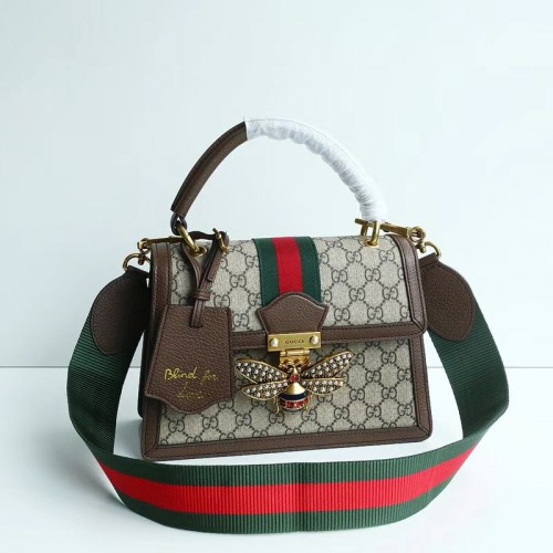 Gucci Queen Margaret GG kleine handtas 476541 bruin