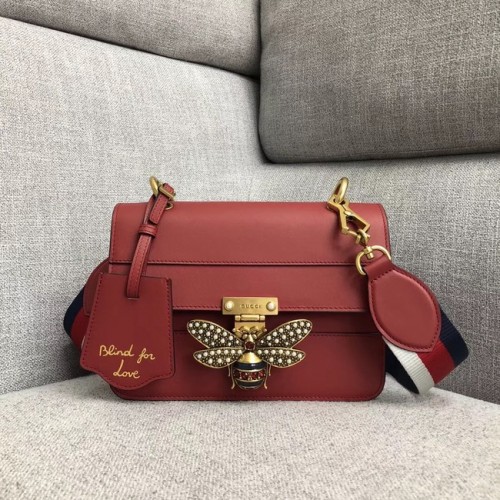 Gucci Queen Margaret kleine schoudertas 476542 rood