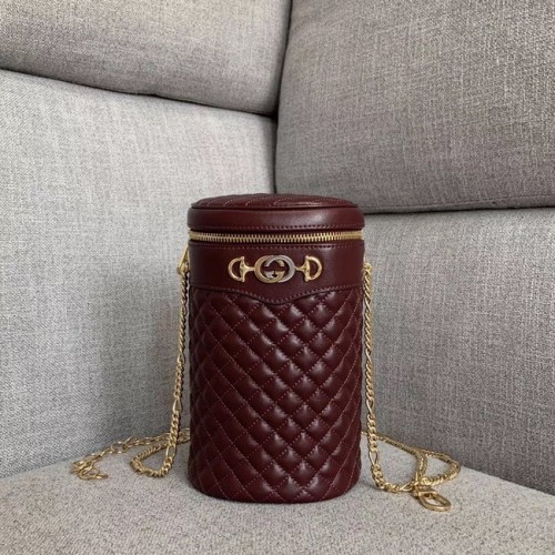 Gucci Gewatteerde leren heuptas 572298 Bourgondië