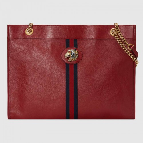 Gucci Rajah grote draagtas 537219 rood