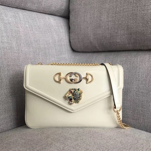 Gucci Rajah medium schoudertas 537241 Wit