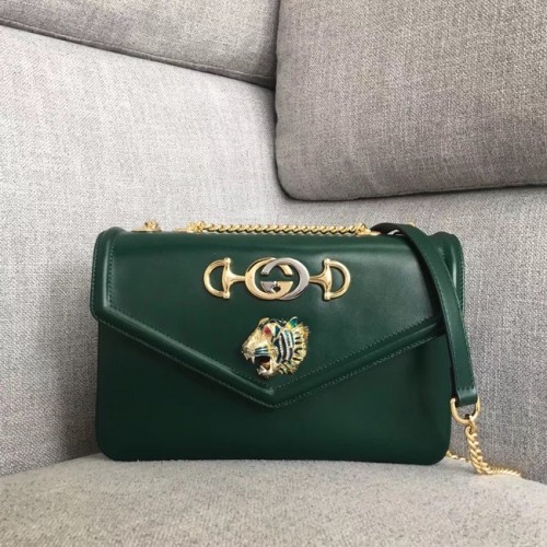 Gucci Rajah medium schoudertas 537241 groen