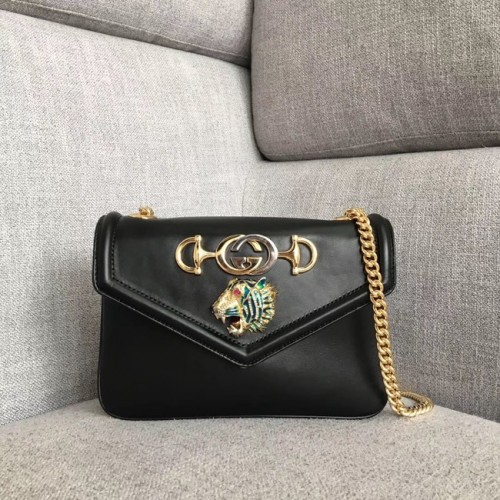 Gucci Rajah kleine schoudertas 537243 zwart