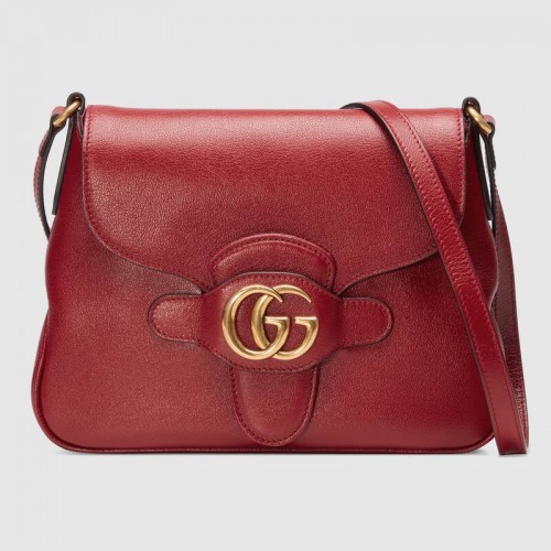 Gucci Kleine koerierstas met dubbele G 648934 rood
