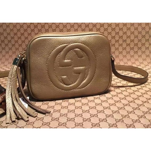 Gucci Soho kalfsleren discotas 308364 goud