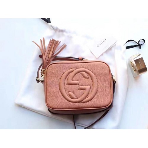 Gucci Soho Kalfsleren discotas 308364 Rose Beige