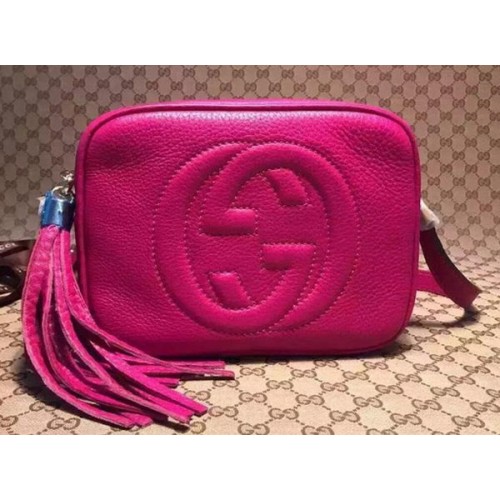 Gucci Soho Kalfsleer disco tas 308364 roze