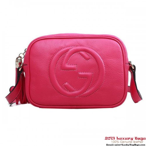 Gucci Soho disco tas kalfsleer 308364 roze