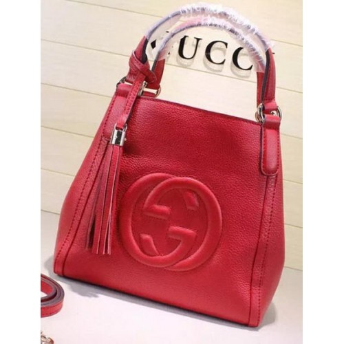 Gucci Soho lederen schoudertas 336751 rood