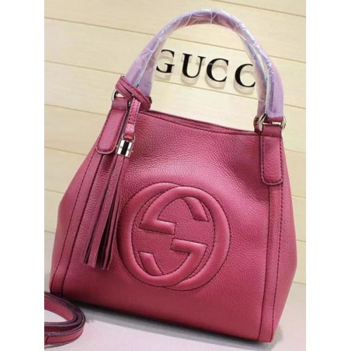 Gucci Soho lederen schoudertas 336751 roos