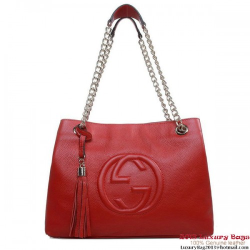 Gucci Soho medium draagtas 308982 rood