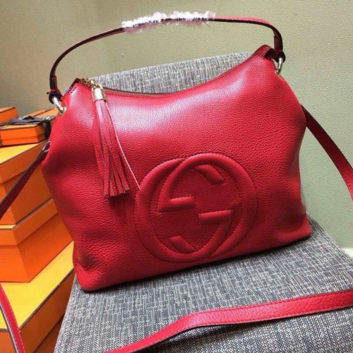 Gucci Soho origineel leer 408825 rood